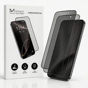 Modernice 2-Pack Screen Protector for iPhone 13-17 Series – Ultra Clear / Privacy Options, Dust-Free Install Box, Bubble-Free, Fingerprint-Resistant, Scratch-Resistant, Ultra-Smooth Touch, Easy Installation summervibes