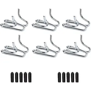6 Pack Extra Links Prong Collar for Dog- Replacement 2.5mm Stainless Steel Pinch Collar for Dogs Links Extra Training Collar Links Fit Thickness Measure