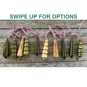 Wood Tree Ornaments