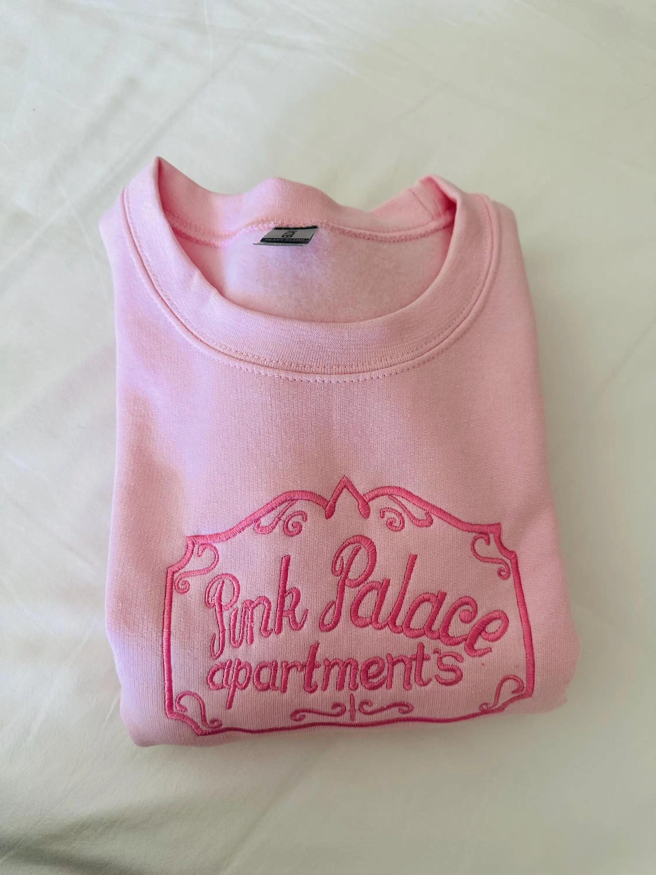 Pink Palace Embroidery Sweatshirt, Halloween Embroidery Sweatshirt, Halloween Shirt