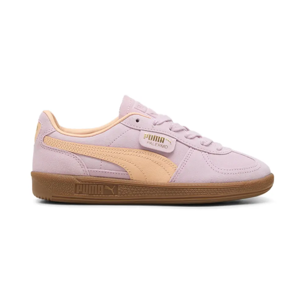 PUMA Womens Palermo Lace Up Sneakers Shoes Casual - Pink, Purple