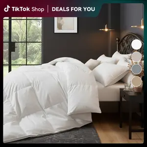 PEACE NEST Goose Down Comforter Winter Duvet Insert Heavyweight Machine Washable Premium Hotel Quality for Winter