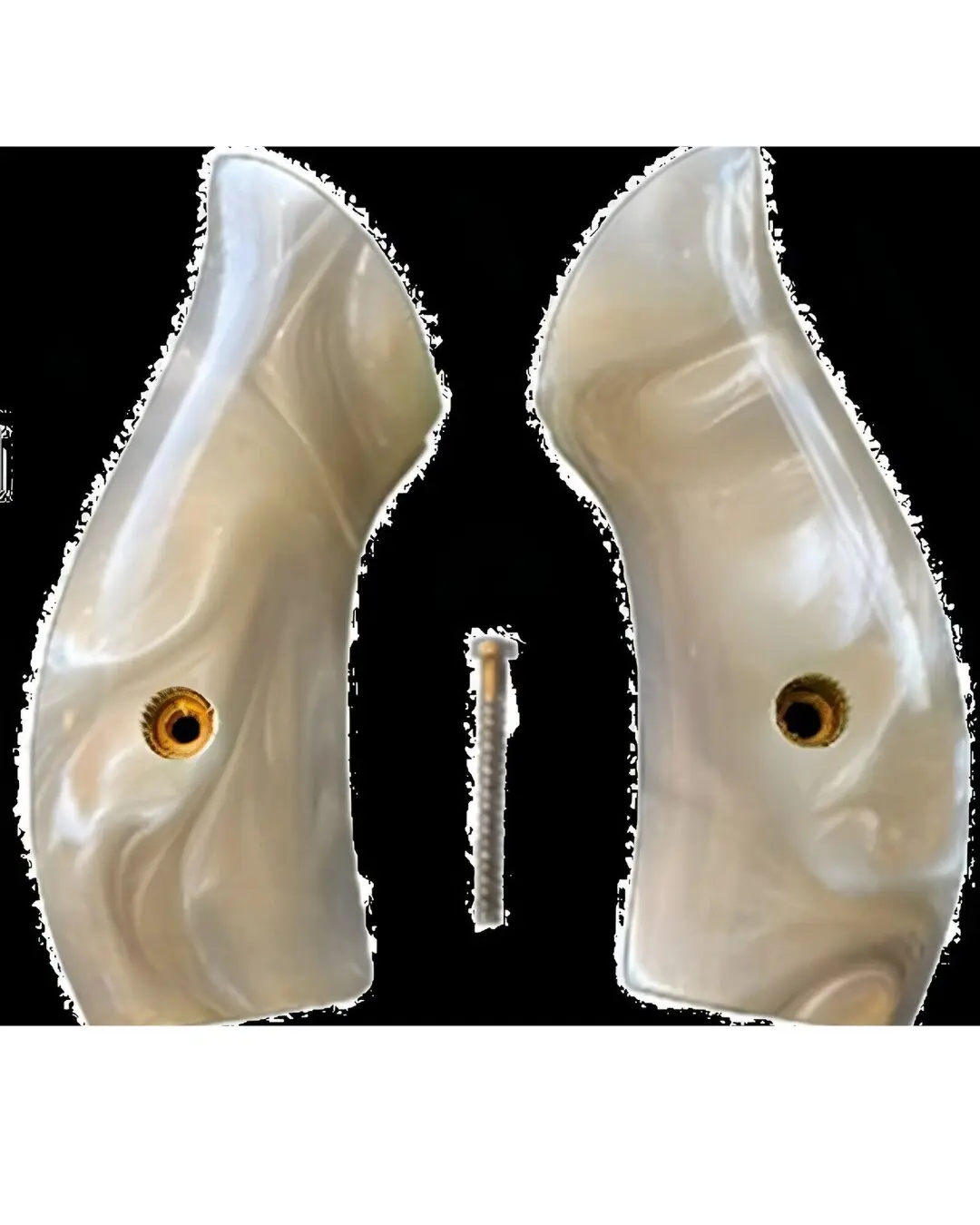 J Frame Round butt Grips fits most Smith & Wesson S&W Classic White Pearl  grips