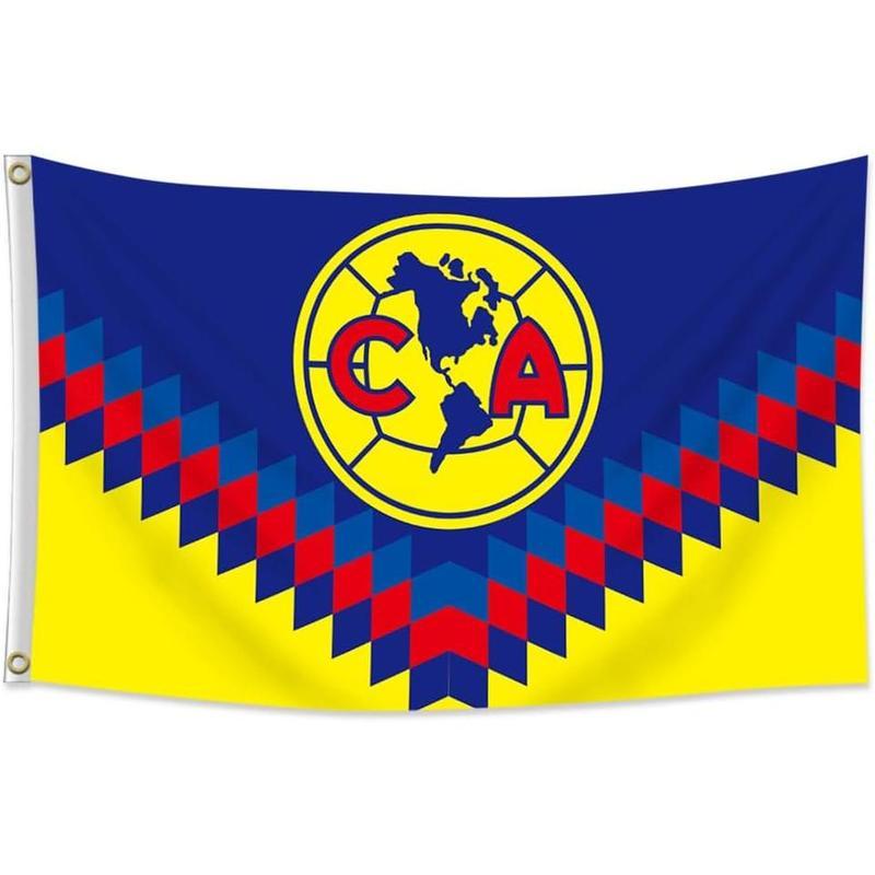 Club Flag 3x5 ft Double sides America Soccer Banner Mexico Futbol Soccer Heavy Duty, Durable 150D Polyester