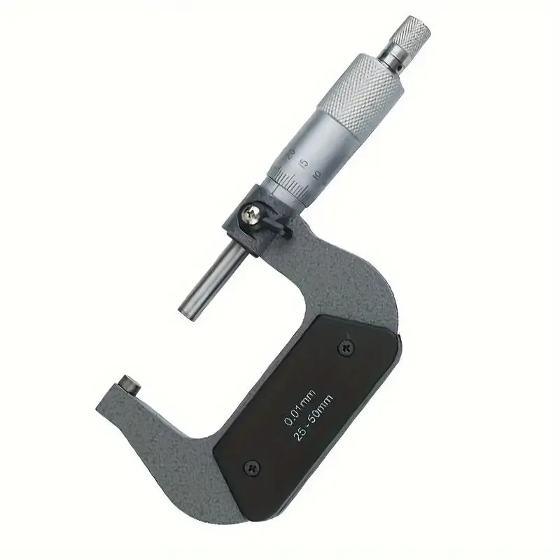 Outside Spiral Micrometer, 0-25mm/ 25-50mm/ 50-75mm/ 75-100mm Accuracy 0.01mm Gauge Vernier Caliper, Measuring Tools for Home & Office