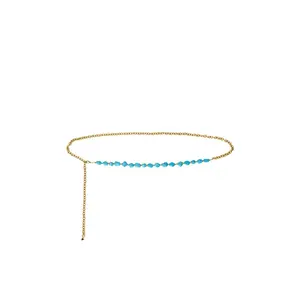 petit moments Turquoise Chain Belt in Turquoise