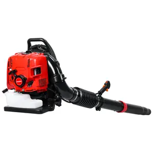 Lightweight Leaf Blower, 75.6CC 4-Stroke Backpack Gas Model with 900 CFM 210 MPH High Speed, Super Power, Variable Speed, Cruise Handle, Red for Leaf Removal, High Speed Blower, Lightweight Leaf Blowers