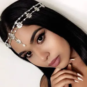Hair   Chain Wedding Bohemian Floral Headband Elastic for Women()