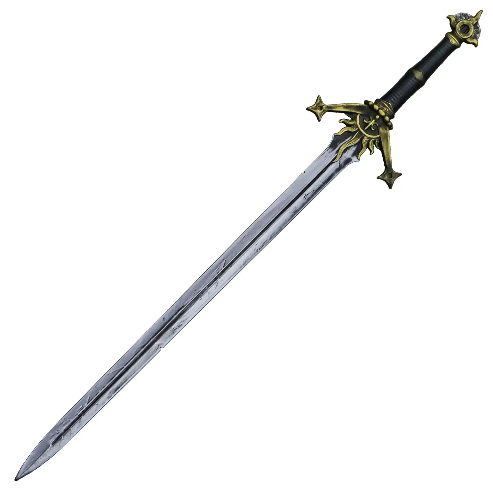Munetoshi 43" Foam Sword Replica Costume Sun Medieval LARP Cosplay Prop Knight Silver Game Anime