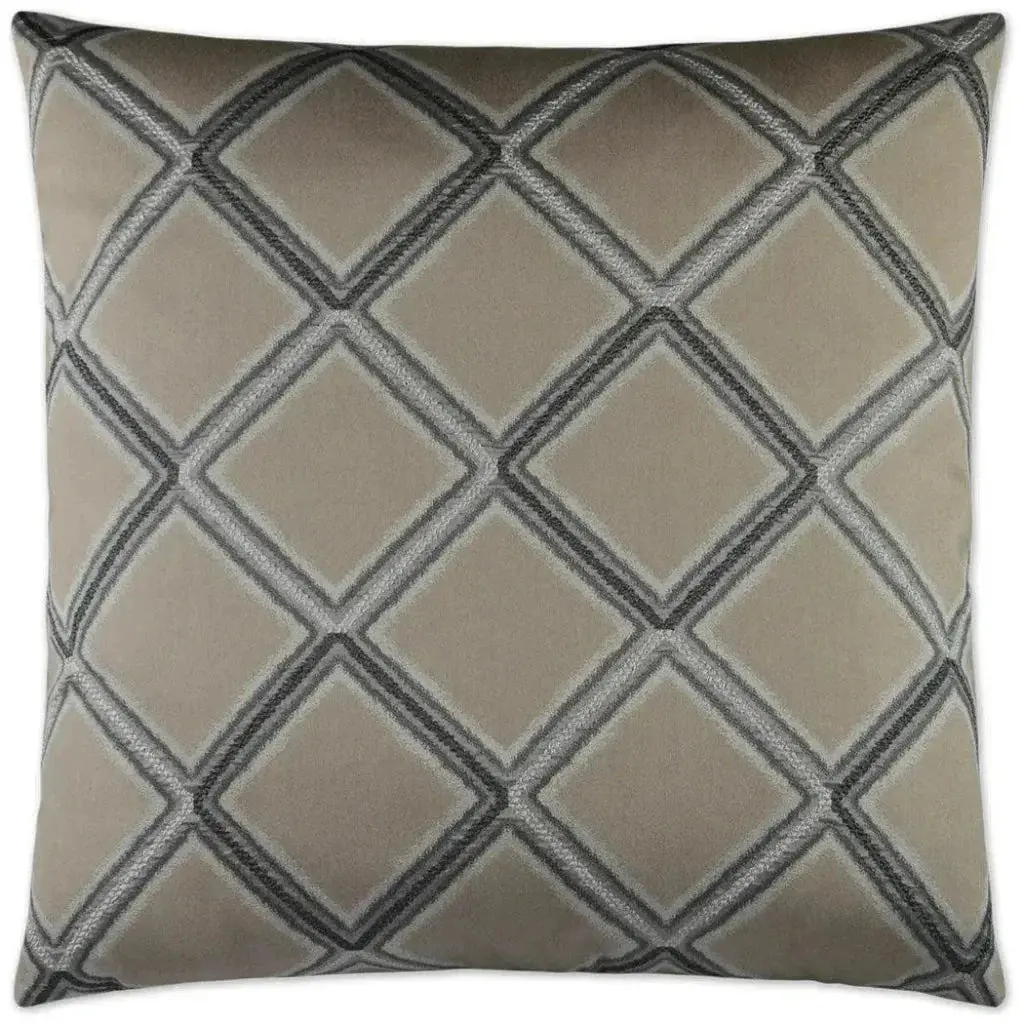 Hekla Granite Brown Throw Pillow With Insert