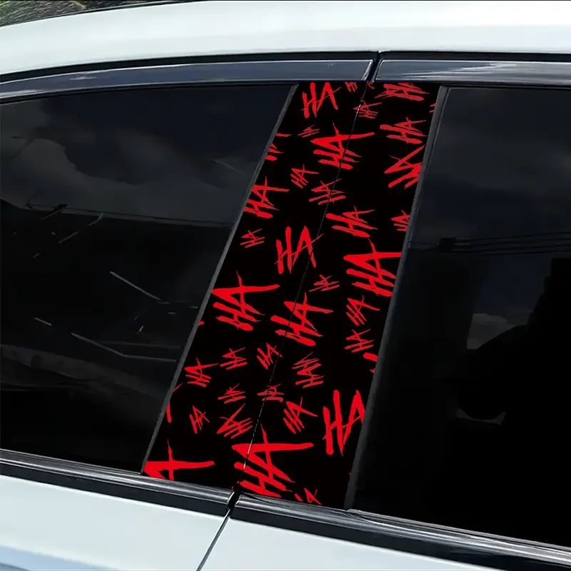 2 pieces of automotive B-pillar stickers Protector Sticker Scratch Smooth material protection film with anti-scratch properties Sticker For Cars