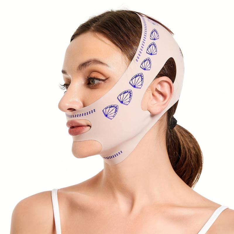 Facial Bandage for a Small V-Shaped Face, Facial Mask Band, V-Shaped Sleep Chin Strap, Facial Lifting Mask, Suitable for Sleep, Exercise, And Yoga, Reusable