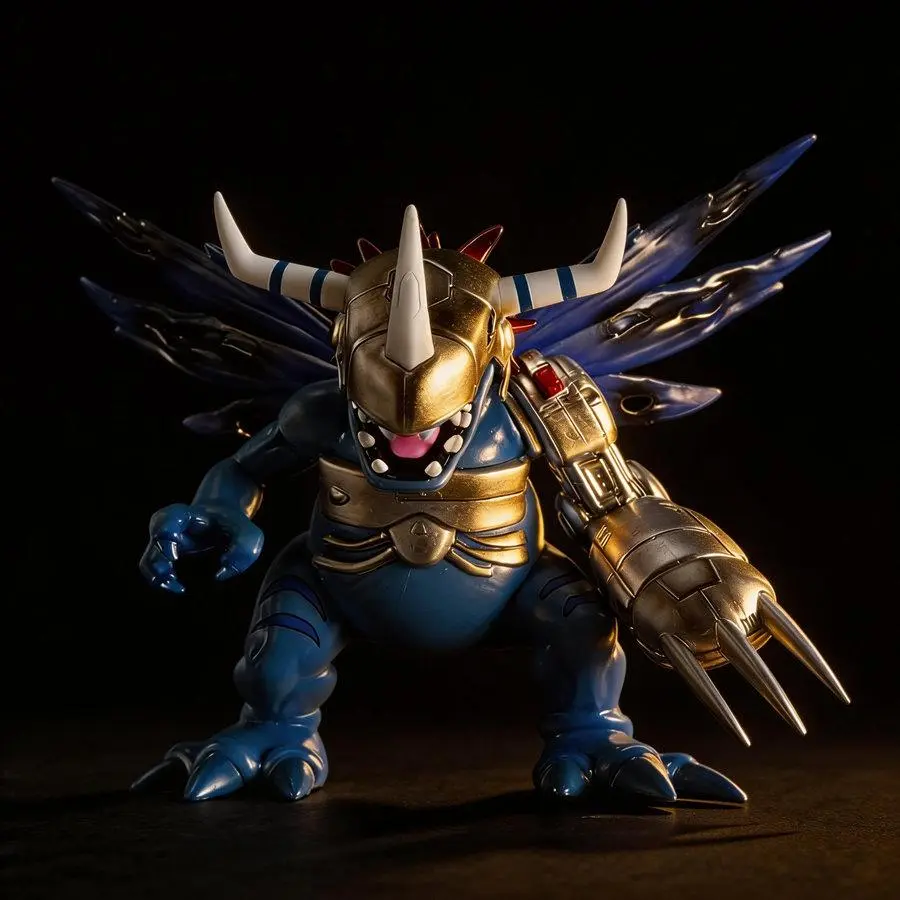 Digimon Adventure MetalGreymon 17cm Anime Figure Statue Model High Quality Detailed Craftsmanship