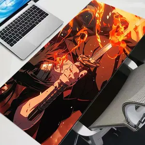 Uchiha Madara Mouse Pad, Anime E-Sports Gaming Desk Mat with Anti-Slip Rubber Base, Smooth Speed Surface, Keyboard Mousepad for Laptop Gaming