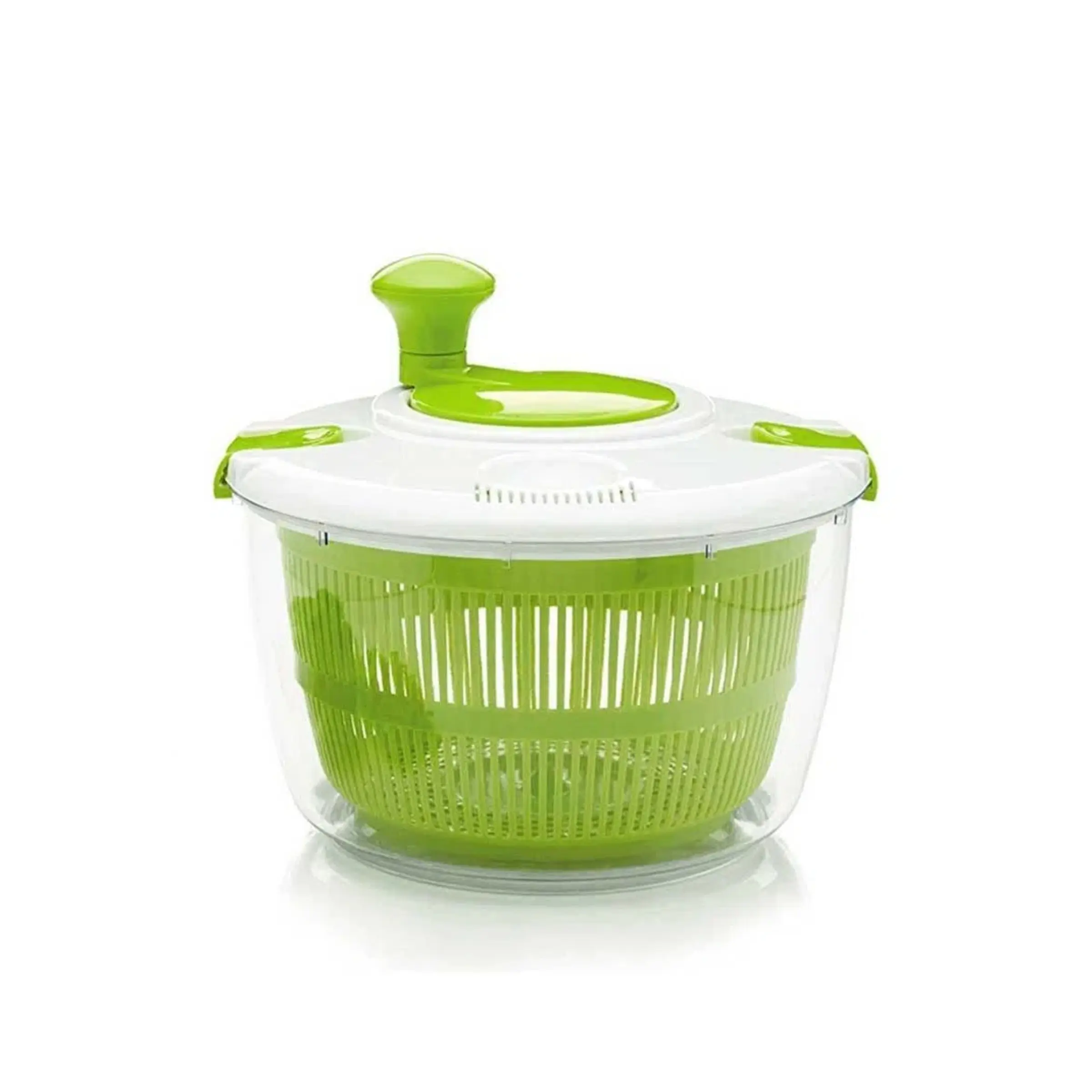 Professional Pump Rotary Shaker with Bowl, Filter, Built-In Drainage System, Fresh Crisp Salad & Produce Tool