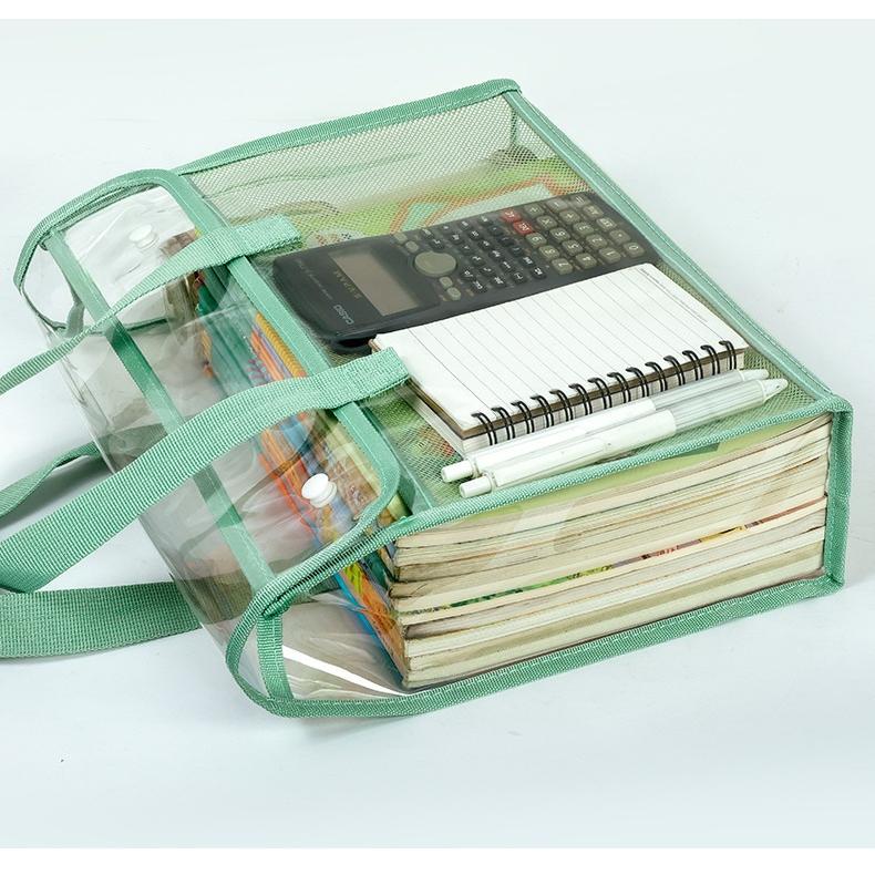 Handheld Transparent Document Bag Clear Plastic Carrying Case