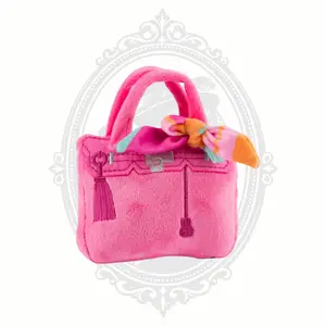Pink Purse Plush Dog Toy