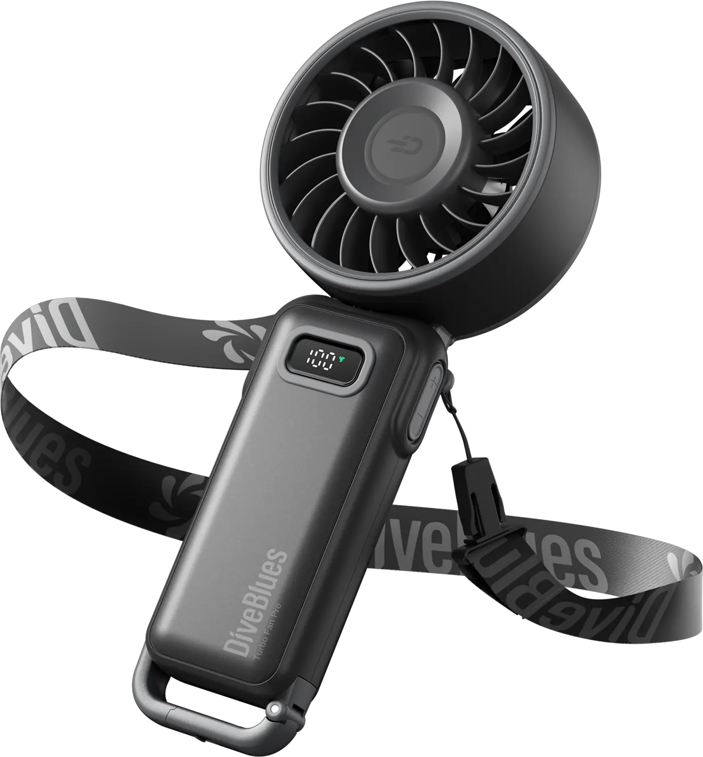 Diveblues Handheld Portable Cooling Fan - USB Rechargeable Battery-Powered Mini Model with 100 Speed Modes, Pocket-Size Multifunctional for Outdoor Travel, Ideal for Students, Portable Fan, Mini Portable Fan
