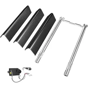 7635 Flavorizer Bars, 69785 Grill Burner for Weber Spirit I & II 200 with Front Control, Spirit E210 E220 S210 S220, for Weber 15.3 Inch Flavor Bars, 7642 Grill Igniter