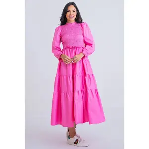 Karlie Smock Maxi Dress