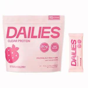 Dailies Clear Protein - 40% Daily Protein - 15 Stick Packs - 0g Sugar - 0g Lactose