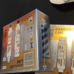 Product Review of MFish Armored Dragon I 4-in-1 Multi 240W Fast Charging super Liquid Silicone Cable with USB A Type C Lightning for iPhone17&Samsung Laptops  Charger from k**1