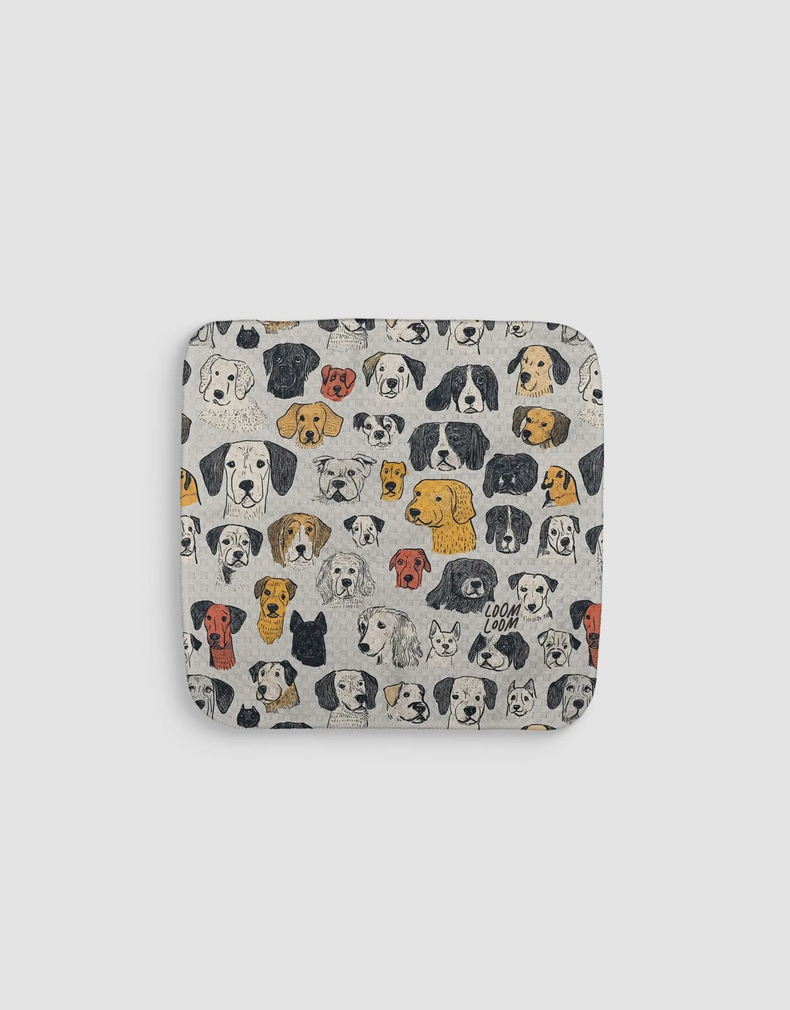 Puppy Portraits Dishcloth Set - Double-Sided Print Quick-Dry Kitchen Cleaning Cloth
