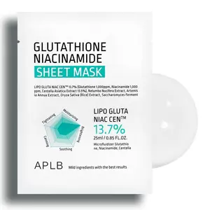 APLB Glutathione Niacinamide Sheet Mask 25ml 10EA