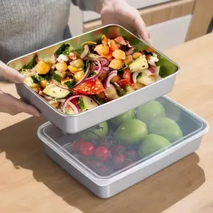 Heavy-Duty Stainless Steel Deep-Sided Baking Sheet - Mirror-Polished, Dishwasher-Safe, Ideal for Jelly Rolls in Commercial Ovens (Home & Festive Party Supplies)