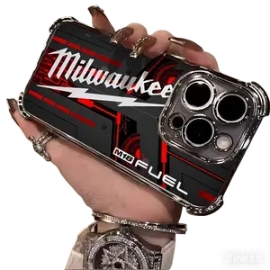 Milwaukee M18 Fuel Game Competition Black Red TPU Casing for iPhone 17 16 15 14 13 12 11 PRO PLUS MAX Samsung S22 S23 S24 S25 Shockproof Protective Cover