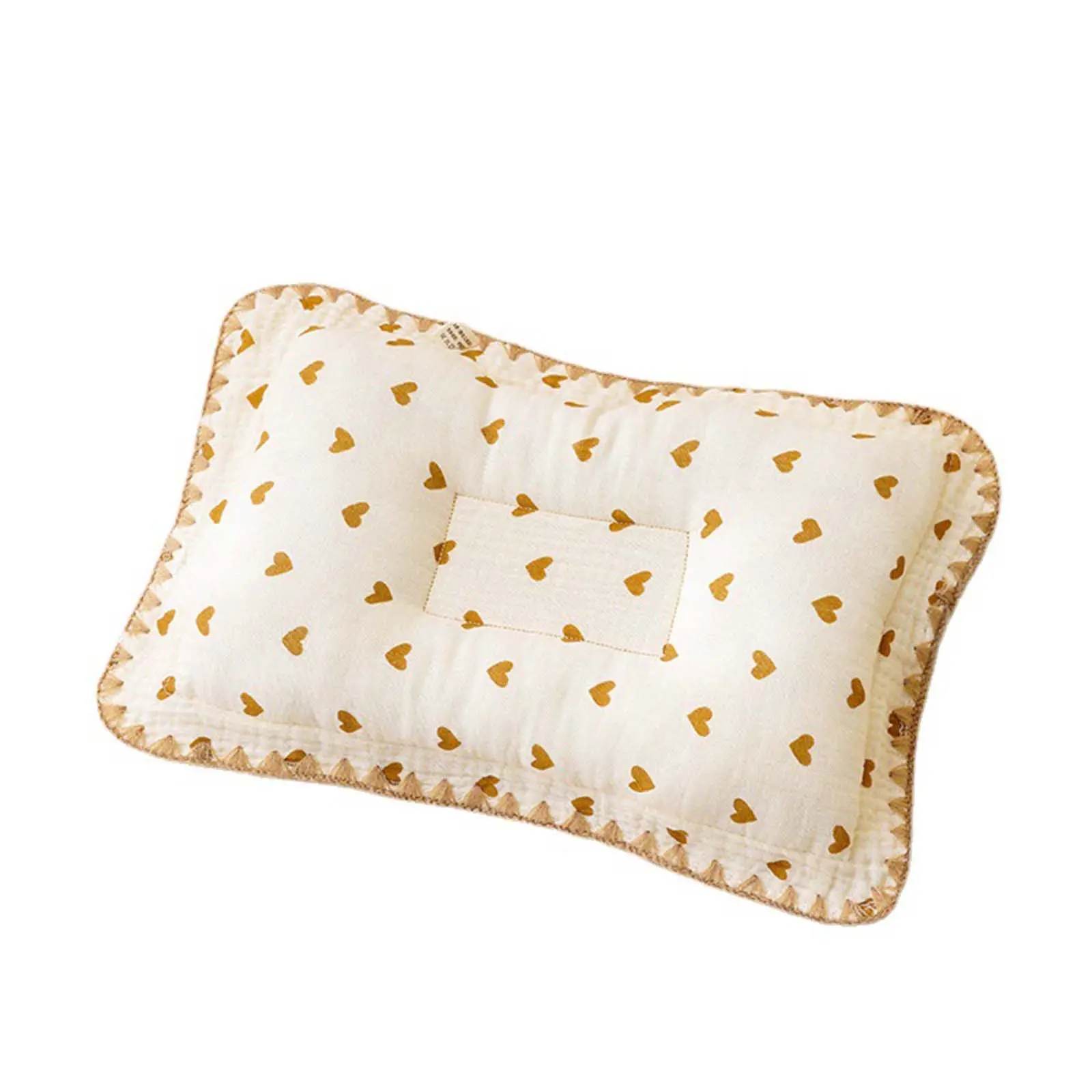 Newborn Infant Toddler Pillow Baby Head Pillow Soft and Breathable Baby Pillows for Sleeping Ergonomic Design Washable