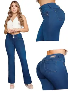 COLOMBIAN BONBONUP WOMAN'S FLARE  JEANS BUTT LIFTER