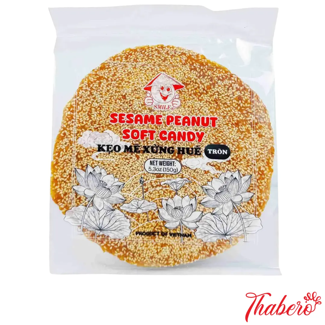 Kẹo Mè Xửng Huế Tròn - Sesame Peanut Soft Candy