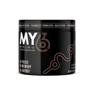 Myelin-6 Drink Mix - Focus Supplement & Brain Health with AlphaSize, L-Theanine, Teacrine, Memory & Cognitive Function Support, 30-Day Supply