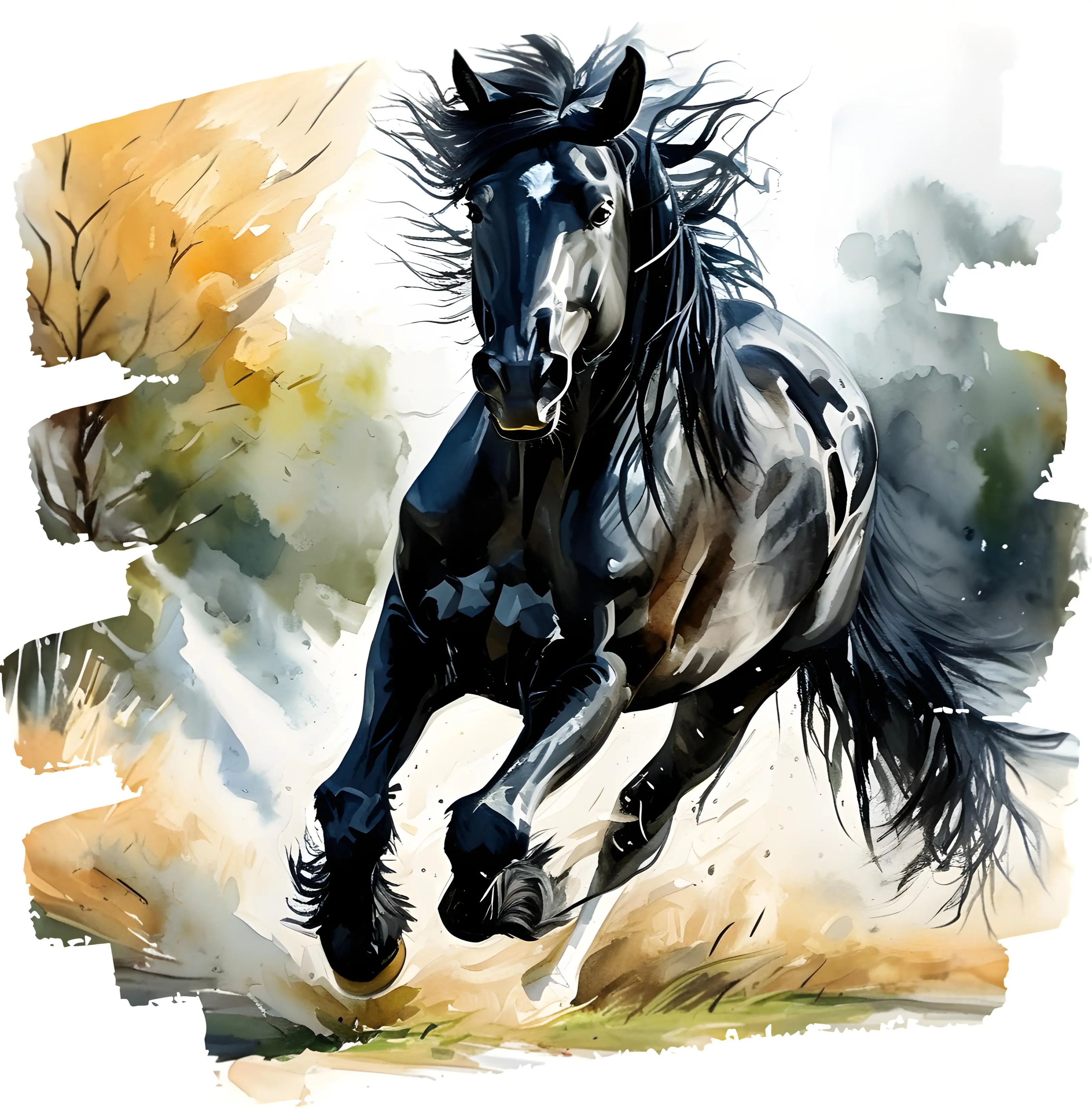 DTF Transfer – Horse Running Multi Sizes (AN-HR002)
