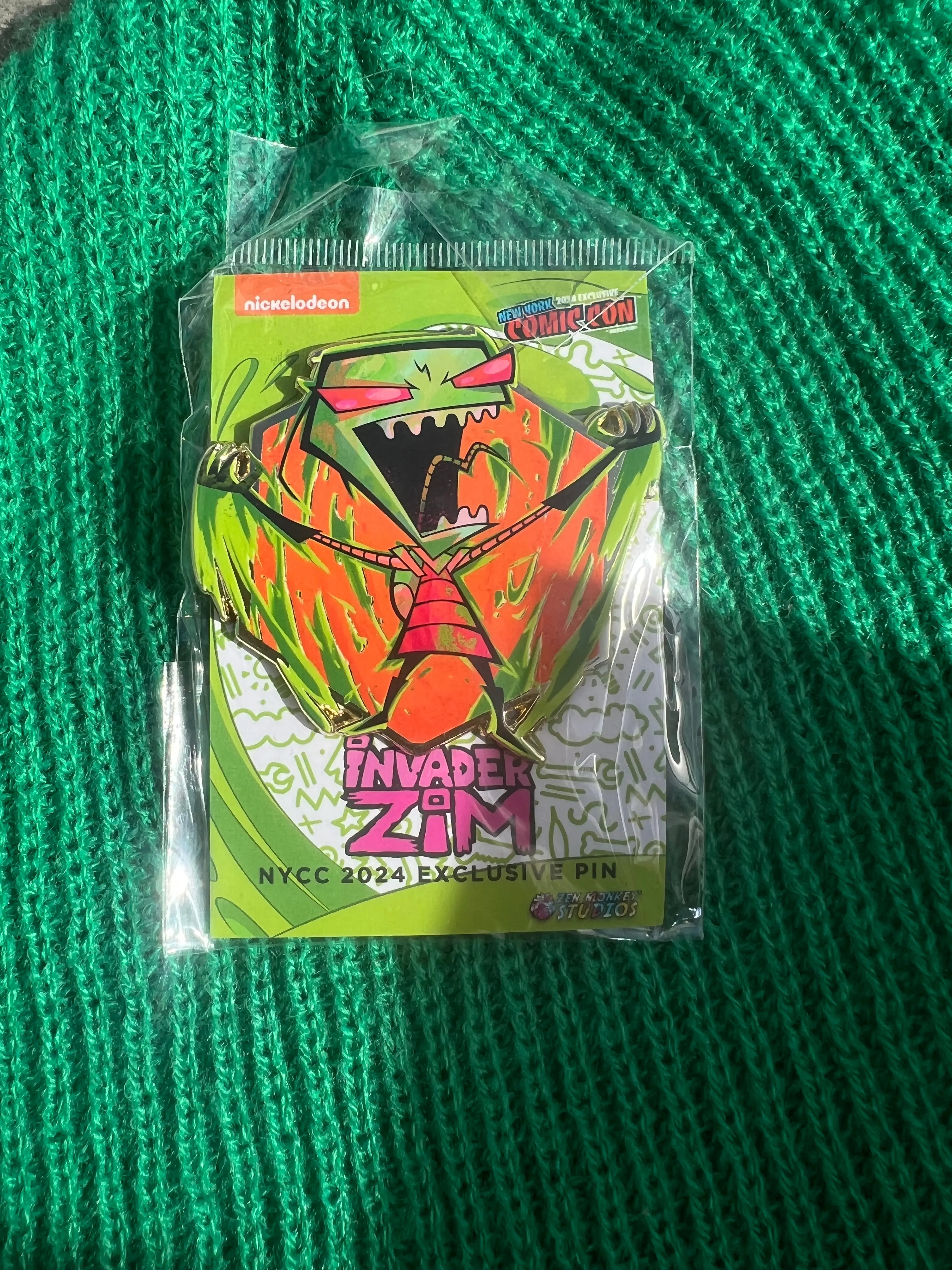 New Zen Monkey Studios Painterly Art Nickelodeon Nicktoon Zim Collectible Figurine - NYCC 2024 Exclusive, 1.7" Hexagon Commercial Comic Limited Edition