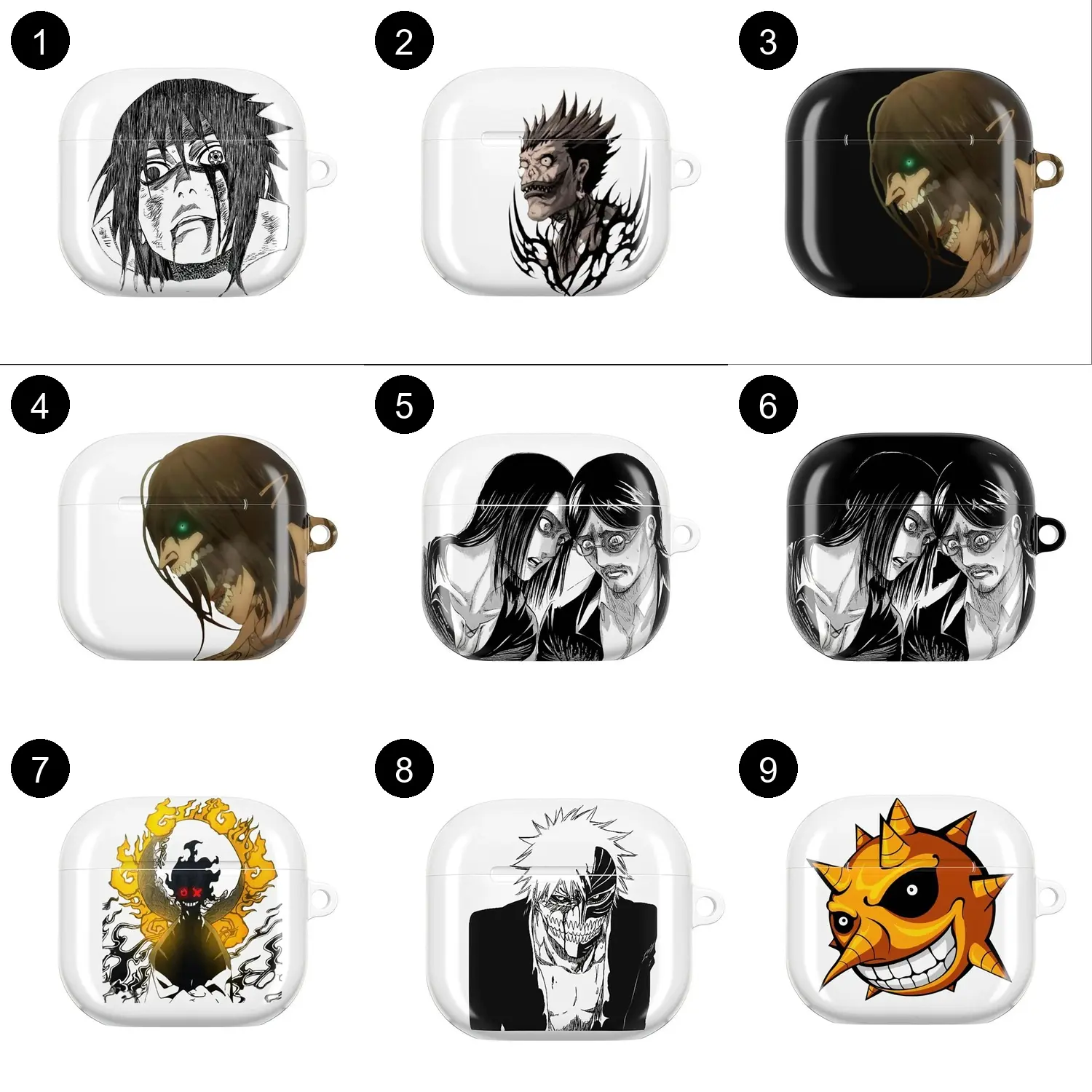 Anime Inspired Wireless Earphone Berserk Solo LVL Soul Eater Protective Case Manga Cover For AirPods 1 2 3 4 & Pro Gen 1 2 3, Gaming Earbud Protection Audio Aesthetic Headset #FallFreshness Otaku Gift