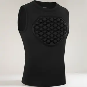 Youth Baseball Chest Protector – Padded Compression Shirt for Softball, Lacrosse & Football, Heart Guard Sternum Protection