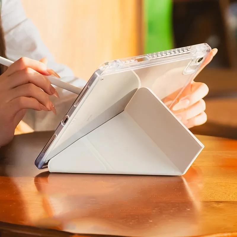 Gradient blue-Patterned Y-Folding Flip Stand Ipad Protective Case, Foldable,Adjustable Stand Suitable for iPad 10th 9th 8th 7th 10.9inch  Mini6/7 8.3inch  Generation/ for iPad  6th 5th Gen 9.7 inch Air 7 for IPad Pro9.7  Air 5 Air 4 2022 11 2021  2024Pro