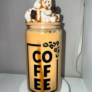 Coffee snow globe tumbler