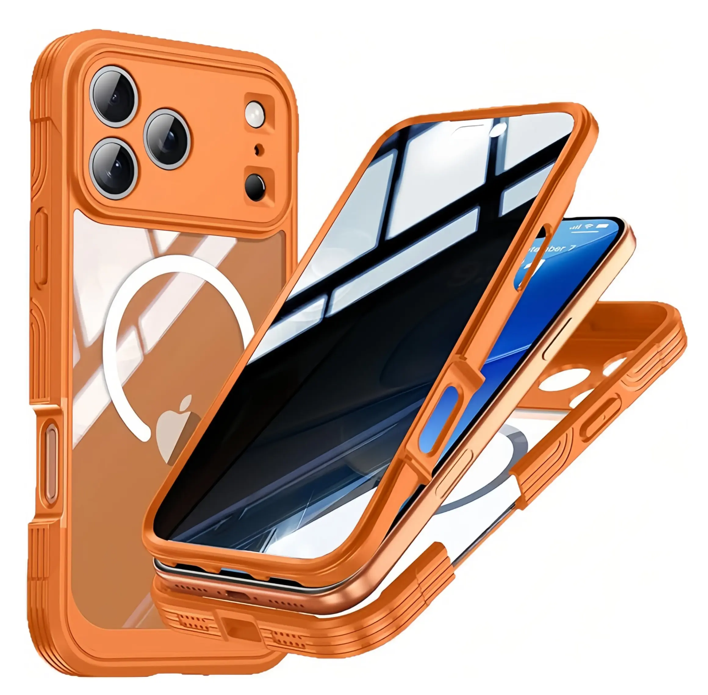 #SummerVibes [Free!!Ship!] Magnetic Transparent Case for iPhone 17 Pro Max 16 15 Plus, HD Screen Protector, Military Grade Protection, Magsafe Shockproof Phone Cover