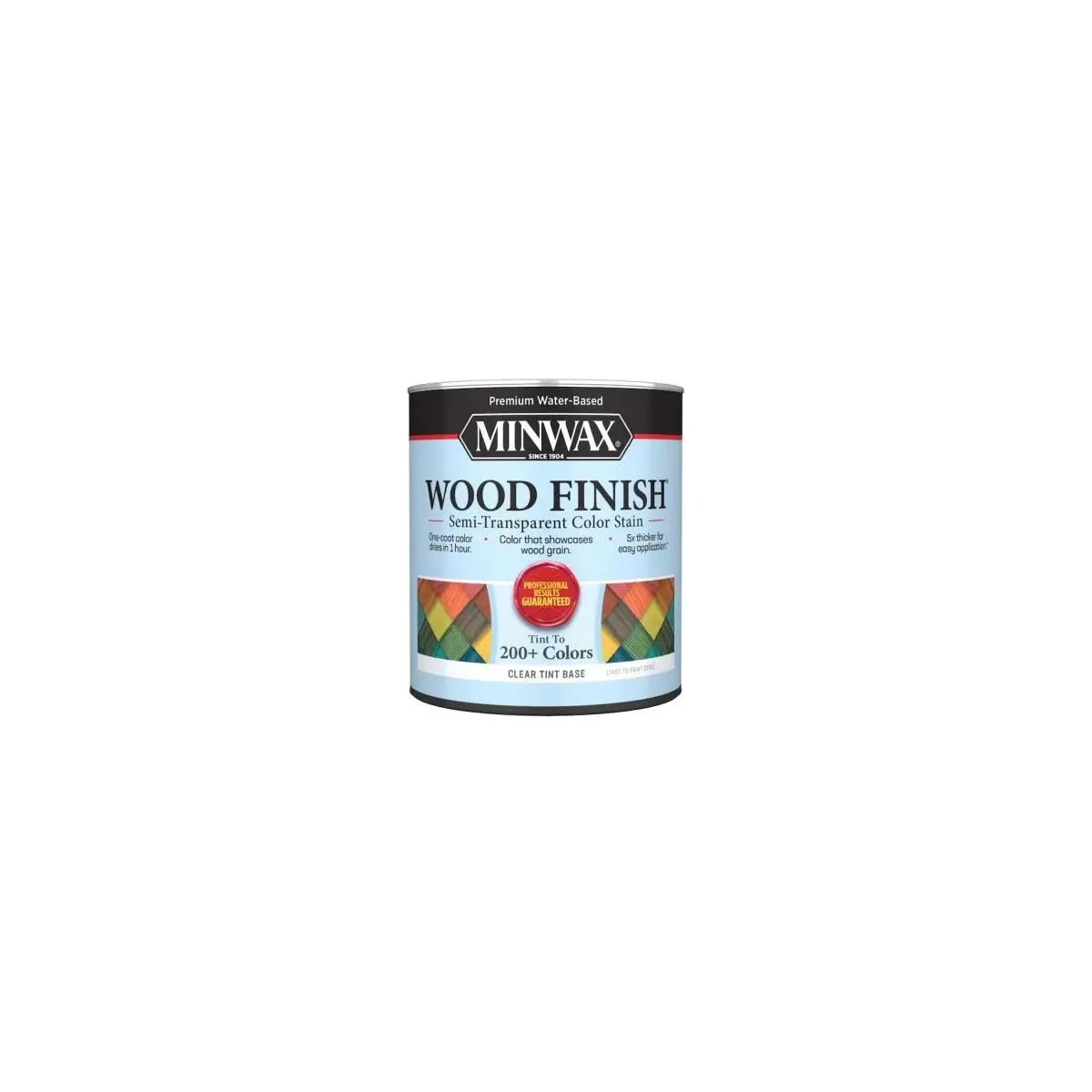 212 MAIN Minwax 271546 1 Qt Size Wood Finish, Low Odor Water-Based Tintable Stain, 1 Coat Formula, One Coat