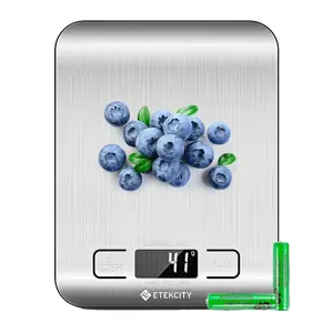 Etekcity Food Kitchen Scale, LCD Display, Medium, 304 Stainless Steel, Digital Grams and Ounces for Weight Loss, Baking, Cooking, Keto and Meal Prep.