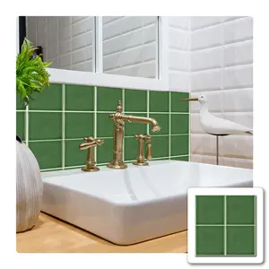 (10pcs/20pcs/30pcs) Plain Color Square Brick Wallpaper, Peel and Stick, Waterproof and Oilproof, Suitable for Living Room, Kitchen, Bathroom, Balcony and Sink, 5.91X5.91 Inches
