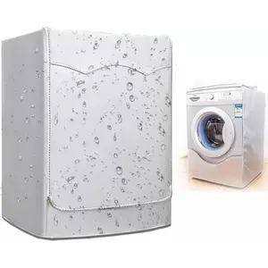 Waterproof Washing Machine Cover for Front Loading Machines - 420D Oxford PU Coated Fabric - Dustproof & Sunproof - 27x33x39 Inch - Easy Storage & Use - Ideal for Laundry Protection