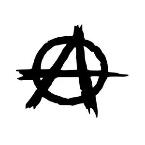 Anarchy Decal Sticker - Unique Design with Circular Patterns