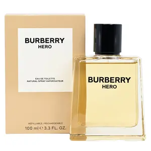 Bur  Burberry Hero Aromatic Citrusy Fragrance, Men's Eau de Toilette (EDT), 3.3/3.4 oz, New in Box