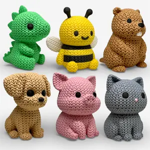 KNITTED - 3D Printed Collectible Figures - High-Quality PLA - Many Designs to Choose From!