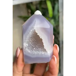 Super Cute Small Agate Amethyst Geode Tower