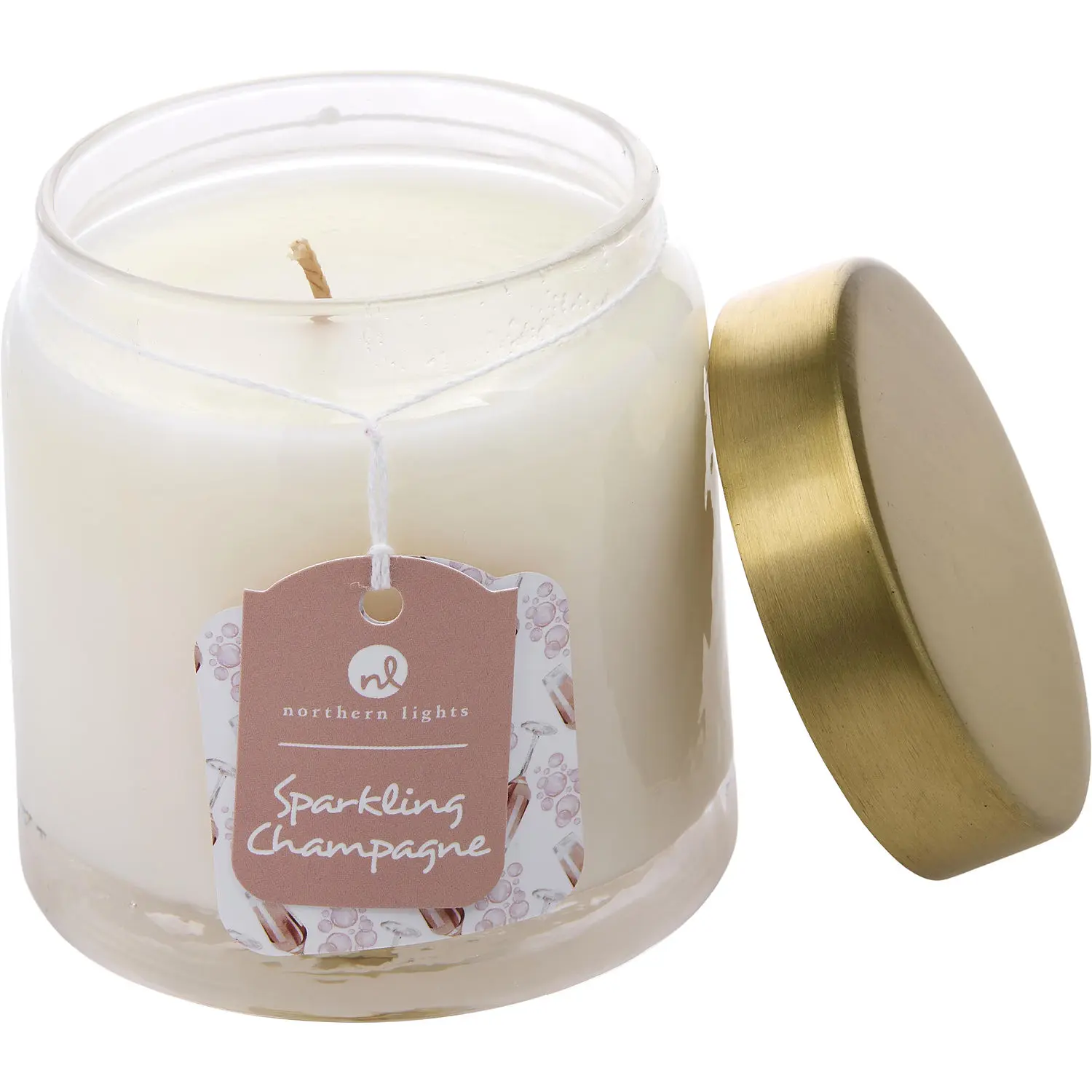 Sparkling Champagne By Northern Lights Scented Soy Glass Candle For Unisex Sparkling Champagne By Northern Lights Scented Soy Glass Candle For Unisex